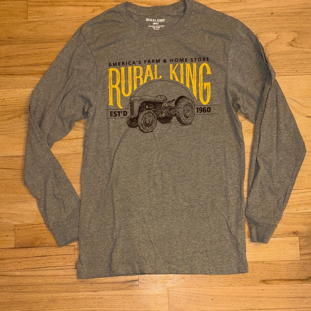 Rural King Gray Long Sleeve Men's Tee